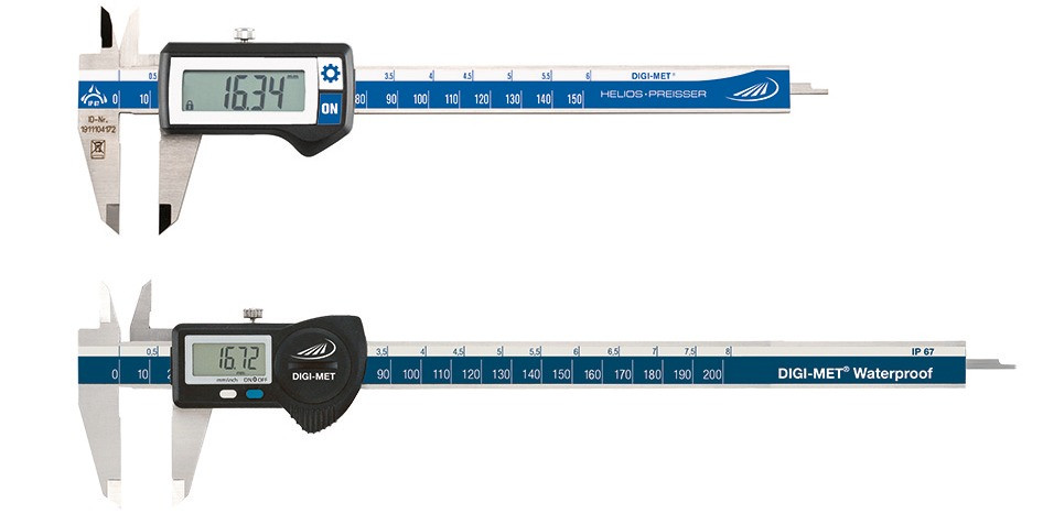 Digitaler Messschieber IP67 kalibriert 200 x 50 mm