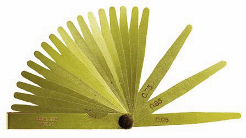 Fühlerlehre, antimagnetisch, Länge 100 mm, 20 Blatt