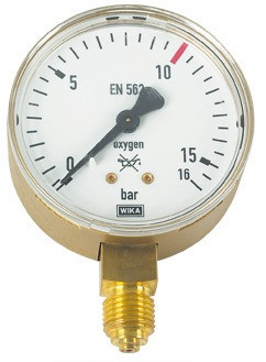 Lorch Manometer für Sauerstoff 10/16 bar