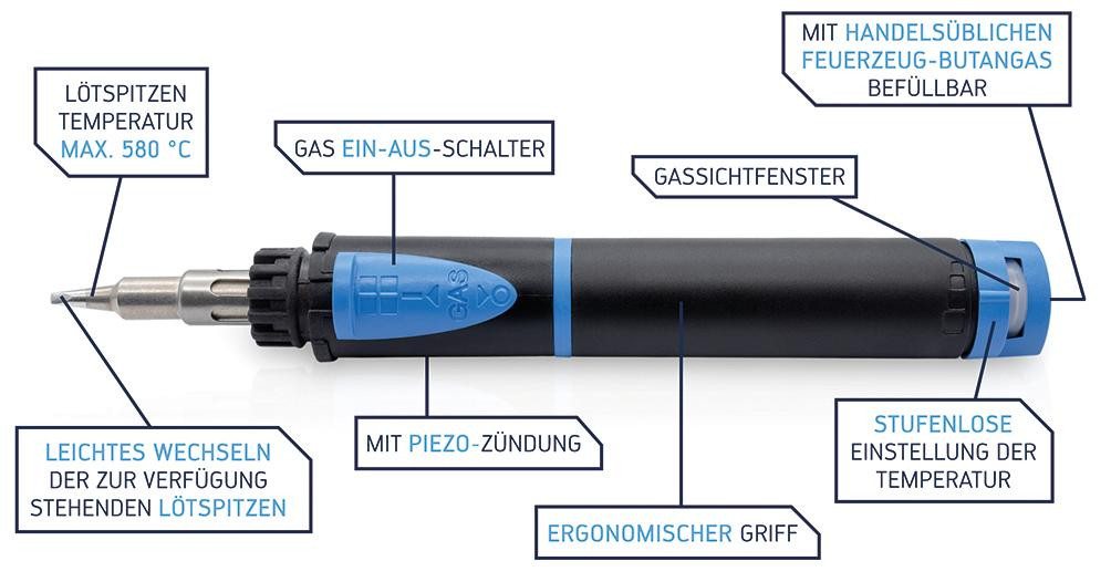 ERSA Gaslöt-Set Indpendent 75 Basic-Set