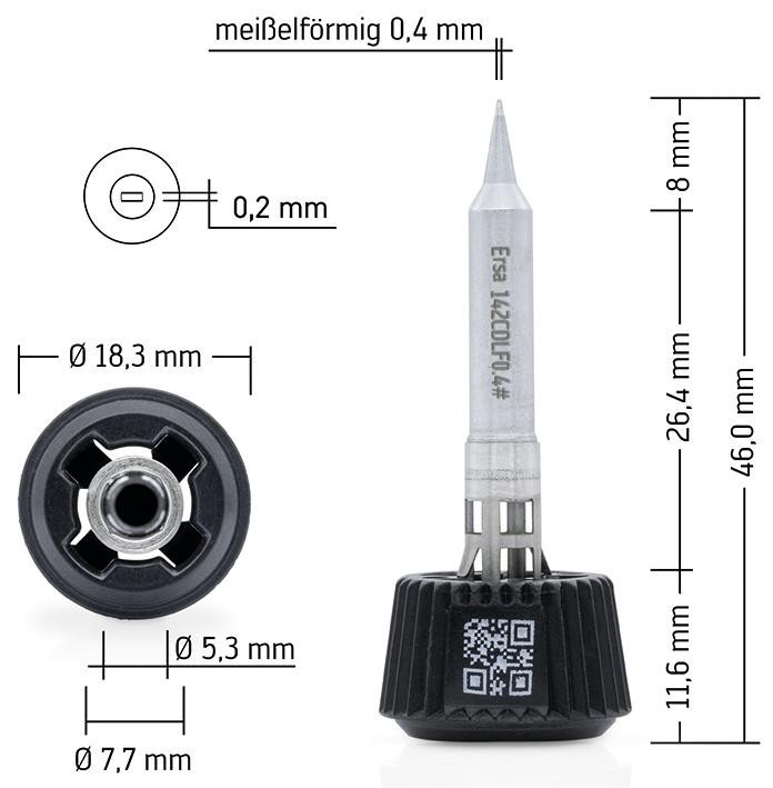 Lötspitze MK2 Ersa meißelförmig 0,4mm