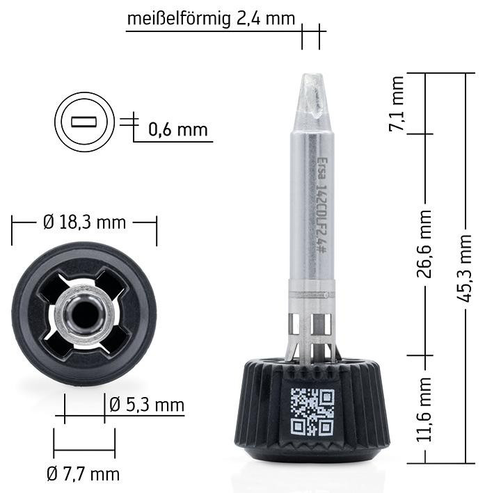 Lötspitze MK2 Ersa meißelförmig 2,4mm