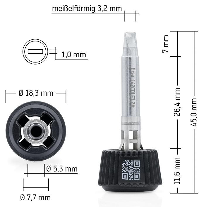 Lötspitze MK2 Ersa meißelförmig 3,2mm