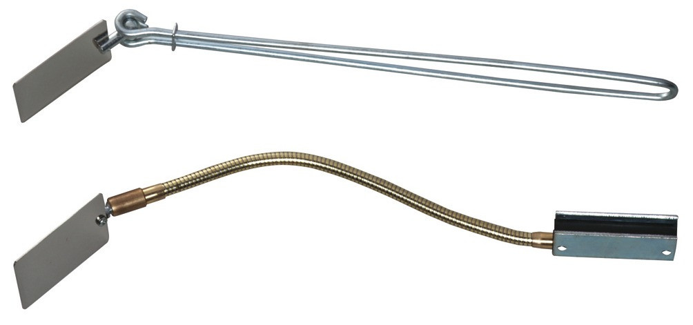 Kontrollspiegel mit flexiblem Metallschlauch