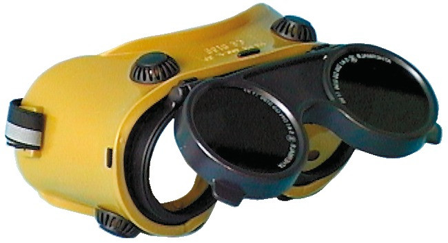 Aufklappbare Schutzbrille, farblos, DIN A5