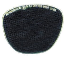 Ersatzglas für Schutzbrille, ovale Form, Farbe: farblos