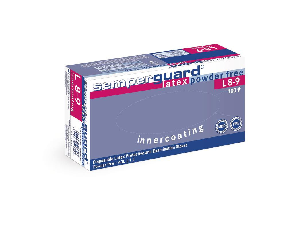 Einweghandschuhe Sempermed Latex puderfrei S (6-7) 100 ST/PAK