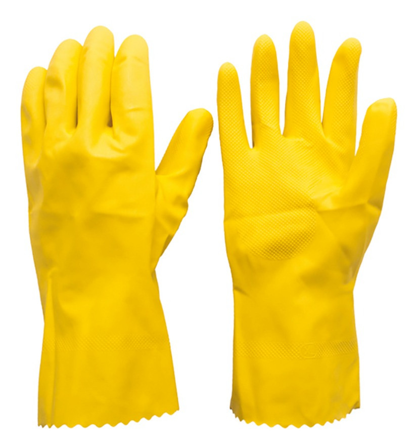 Handschuh Latex, Gelb, Gr. 10