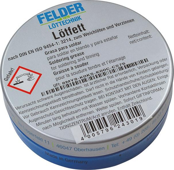 Lötfett in Dose, Gewicht 250 g