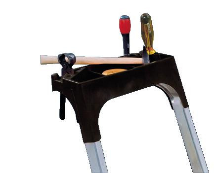 Ablageschale schwarz 6-7 Stufenstehleiter einseitig
