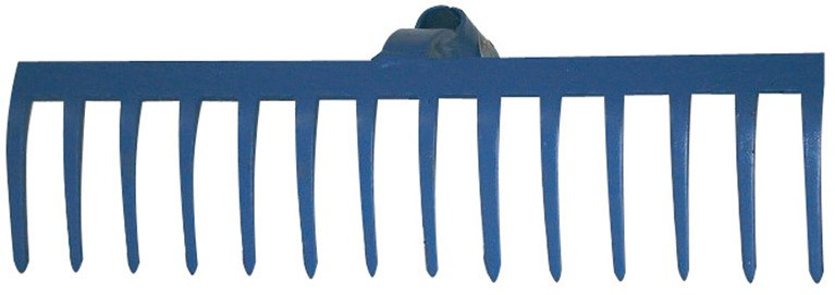 Schotterrechen, ohne Stiel, 14 Zinken, Breite 480 mm