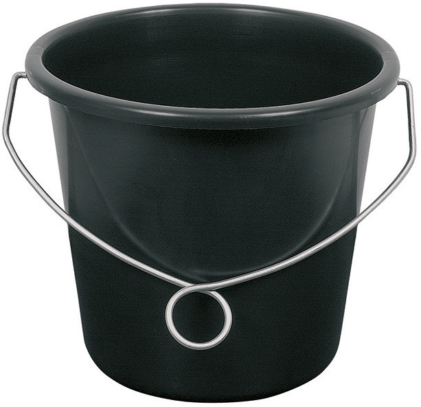 Baueimer, aus Polyethylen, mit Ringbügel, Inhalt l: 12