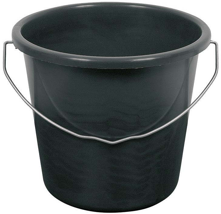 Baueimer, aus Polyethylen, mit Ringbügel, Inhalt l: 12