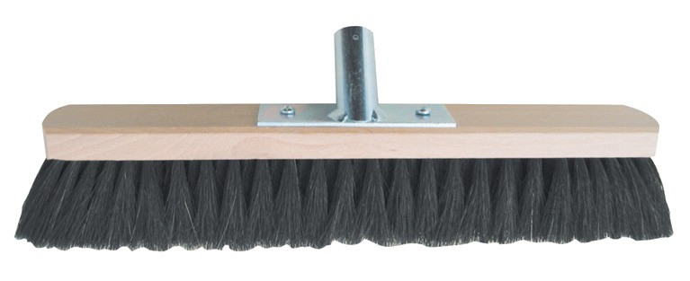 Saalbesen mit Roßhaarborsten Breite: 60 cm, mit Stielhalter