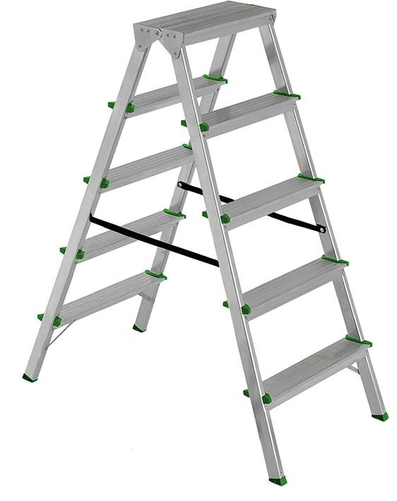 Doppelstufenstehleiter Alu 5-Stufig