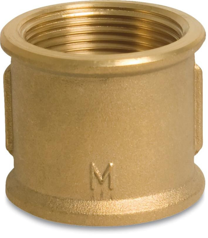 Fig. 270 - Muffe - Messing - blank - 4 Zoll