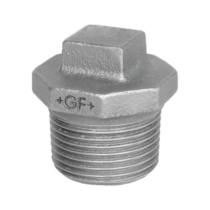 Fig. 290 - Stopfen mit Rand - Temperguß - verzinkt - 1 Zoll ( +GF+ )