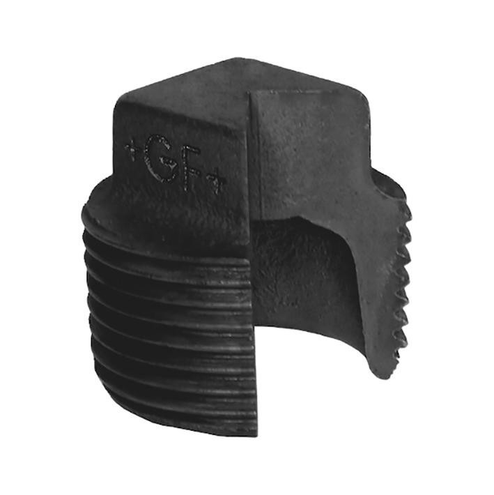 Fig. 291 - Stopfen ohne Rand - Temperguß - blank - 1/2 Zoll ( +GF+ )