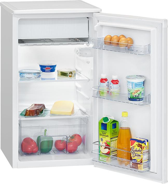 Kühlschrank, weiß, mit Gefrierfach