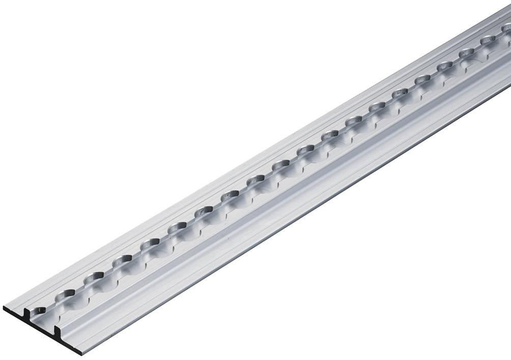 RECA MAXMOBIL Airline-Schiene 52 x 11 mm - Zuschnitt 1500 mm, mit Flansch XAS.52X11-15-R