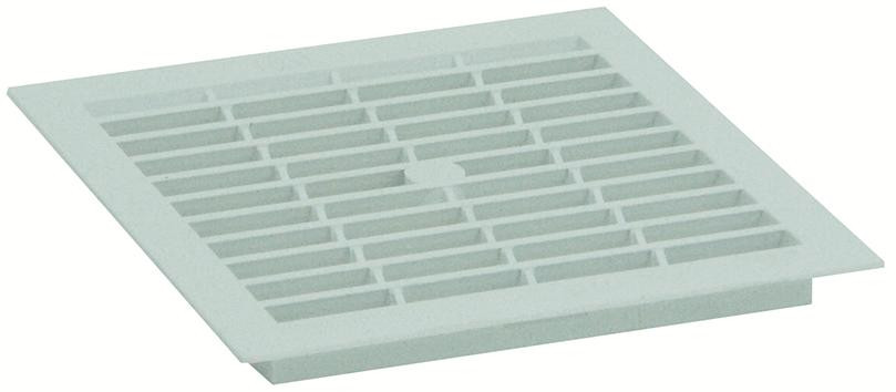 RECA MAXMOBIL Be-/Entlüftungsgitter, Kunststoff weiß, mit Abdeckrand, 154 x 154 mm XBG.15-13