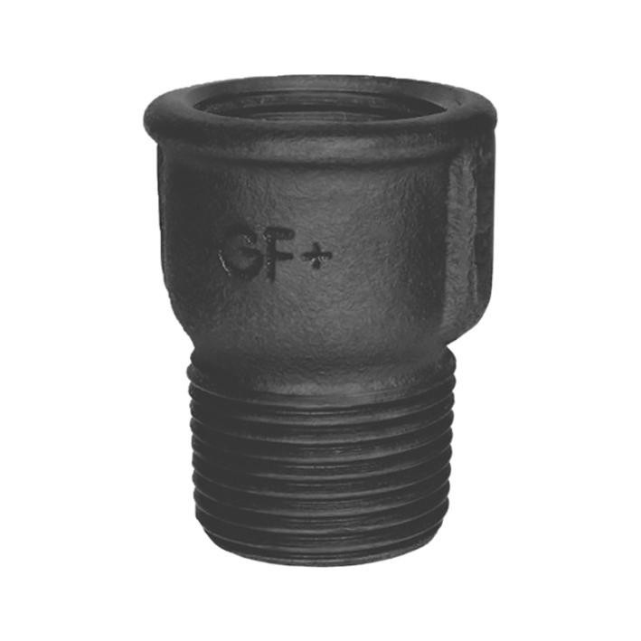 Fig. 529A - Muffe mit Innen- und Aussengewinde - Temperguß - blank - 1 Zoll ( +GF+ )