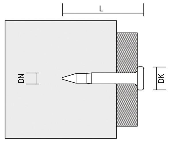 Standard Nägel TKA 2,6x40 mm ohne Gas