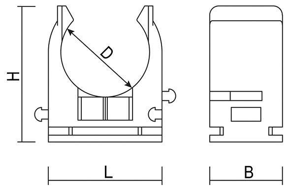 Rohrklemmschelle UT 20 mm