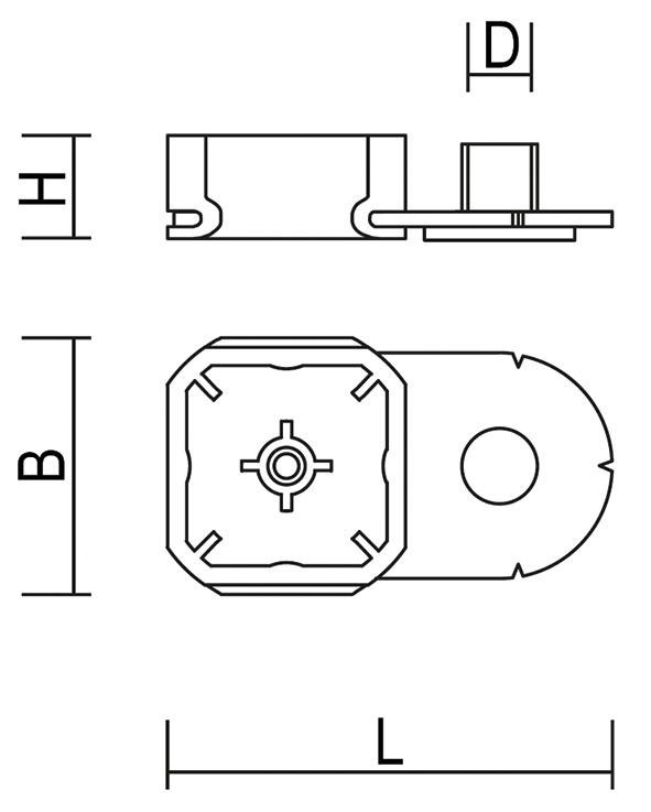 Schellenabhänger ATR 6, M6x6,5 mm