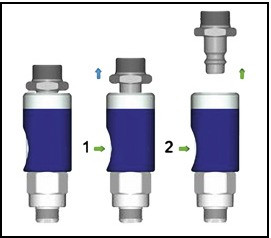 DL-Sicherheitskupplung DN 7,4 m. Slt. 13 mm