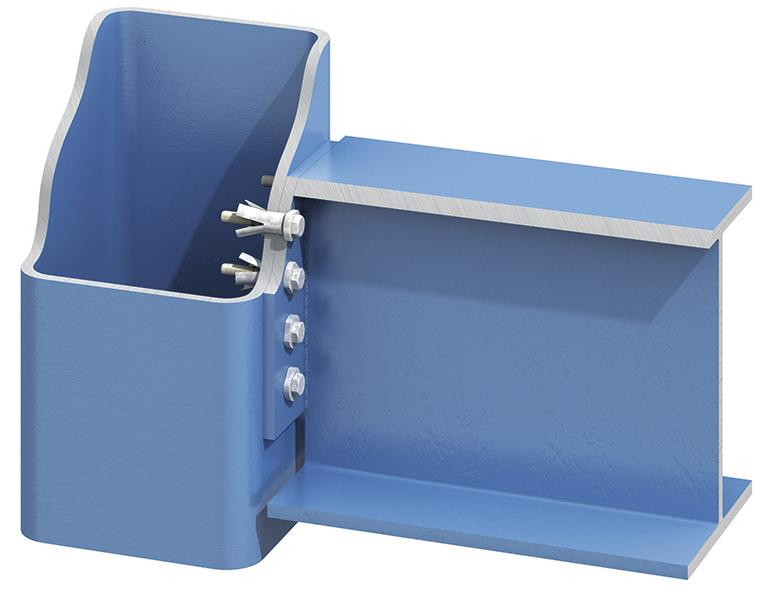 Lindapter® Hollo-Bolt mit Sechskantschraube Typ HB - Stahl - verzinkt blau - M10 X 90 - HB10-3