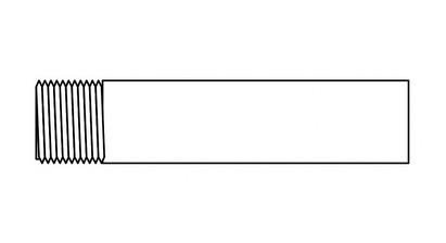 Fig. 533 - Anschweißenden - Stahl - blank - 1/4 Zoll