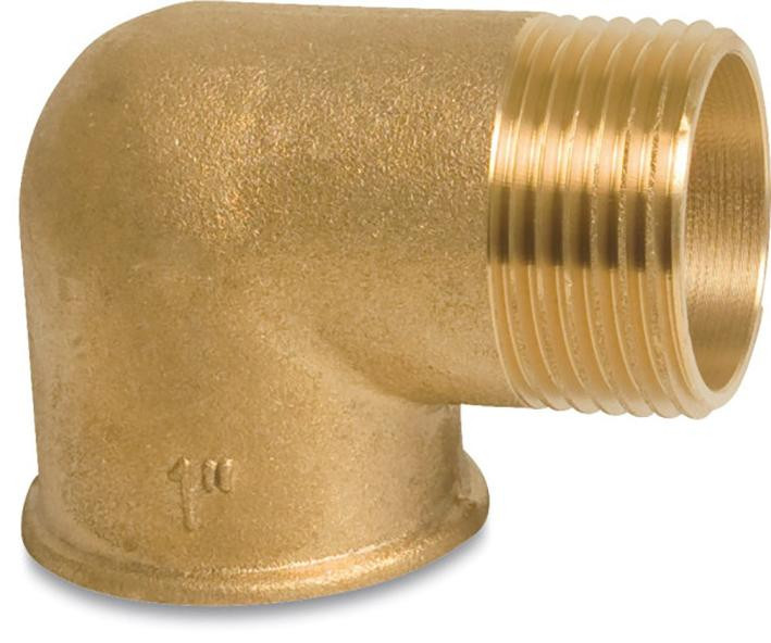 Fig. 92 - Winkel 90° - Messing - blank - 4 Zoll