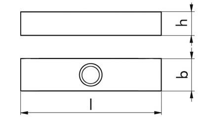 Passfeder DIN 6885D - C45+C - blank - 22 X 14 X 40