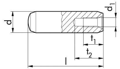 Zylinderstift DIN 7979D - Stahl - blank - 10m6 X 120