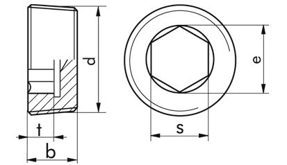 Verschlussschraube DIN 906 - Stahl - blank - R 1/8