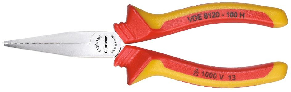 GEDORE VDE-Flachzange mit Hüllenisolierung -VDE 8120-160 H- Nr.:1552090
