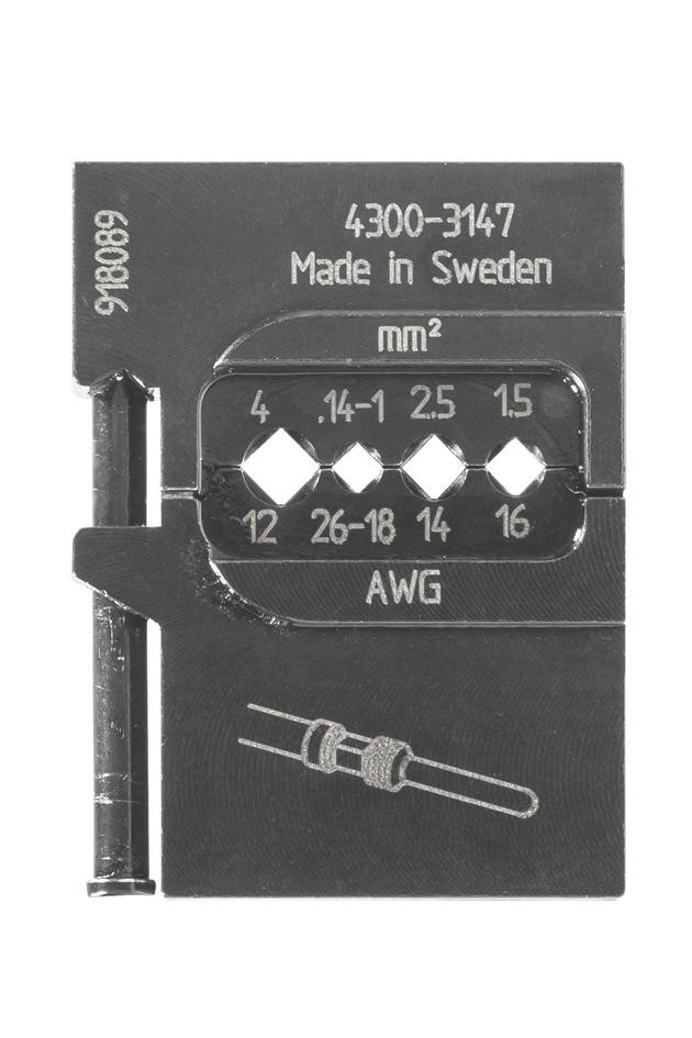 GEDORE Modul-Einsatz für schwere Steckverbinder 1,5-4 mm -8140-18- Nr.:1830732