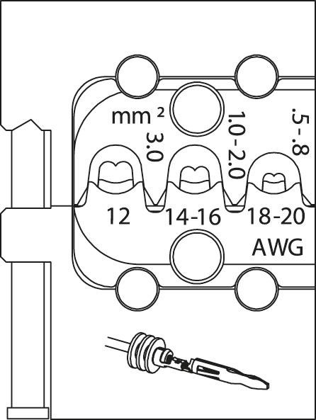 GEDORE Modul-Einsatz für Lamellenkontakt -8140-20- Nr.:1963384