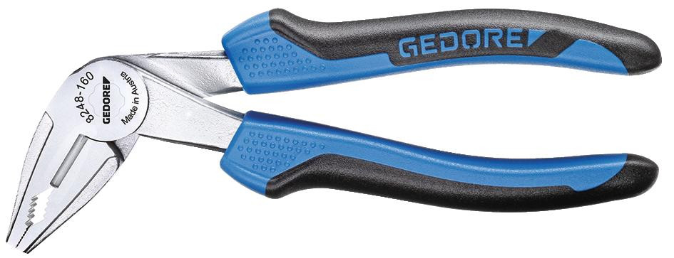 GEDORE Gewinkelte Kombinationszange 160 mm, 2-K-Griff -8248-160 JC- Nr.:2276585