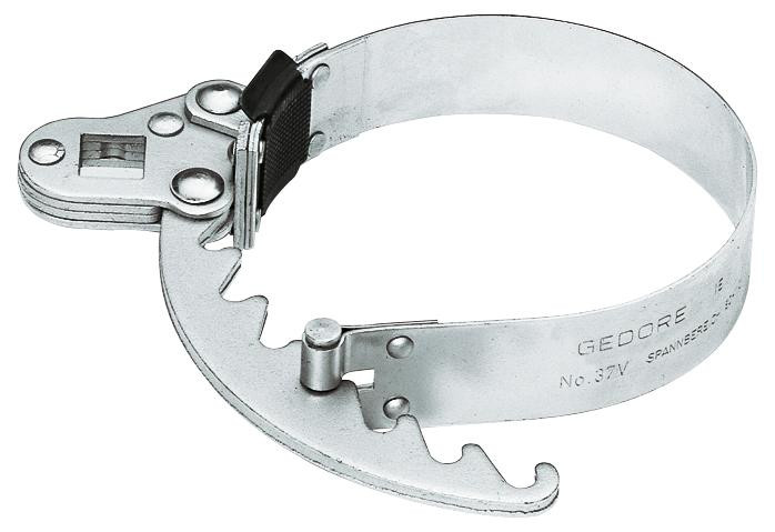 GEDORE Universal Filterschl+verstell. Metallband, 80-110 mm Nr.37V+1/2" 4-kant