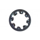 Ozubený kotúč DIN 6797J - pružinová oceľ - lesklý - M3=3,2 mm