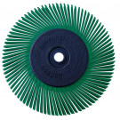 RECA Brush guľatá kefa s prírubou / adaptérom, typ A, 152x12,7x25,4, zrnitosť 50, zelená