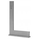 Presný dielenský uholník, DIN 875, presnosť 1, s dorazom, dĺžky ramien 200x130 mm