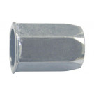 Nitovacie matice - plný šesťhranný driek - malá zápustná hlava - oceľ - modré pozinkovanie - 4x12 mm - rozsah upínania 0,5 - 3,0 mm
