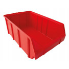 Plastový úložný box, PP, veľ.1, červená farba