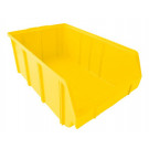 Plastový úložný box, PP, veľ.1, žltá farba