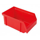 Plastový úložný box, PP, veľ.4, červená farba