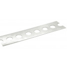 Montážny pás dierovaný, pozink, 12 mm, v rolkách - balenie po 10m