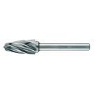 RECA karbidový frézovací tŕň oblúkovitého tvaru, pre hliník, priemer x dĺžka 12 x 25 mm, so stopkou 6 mm